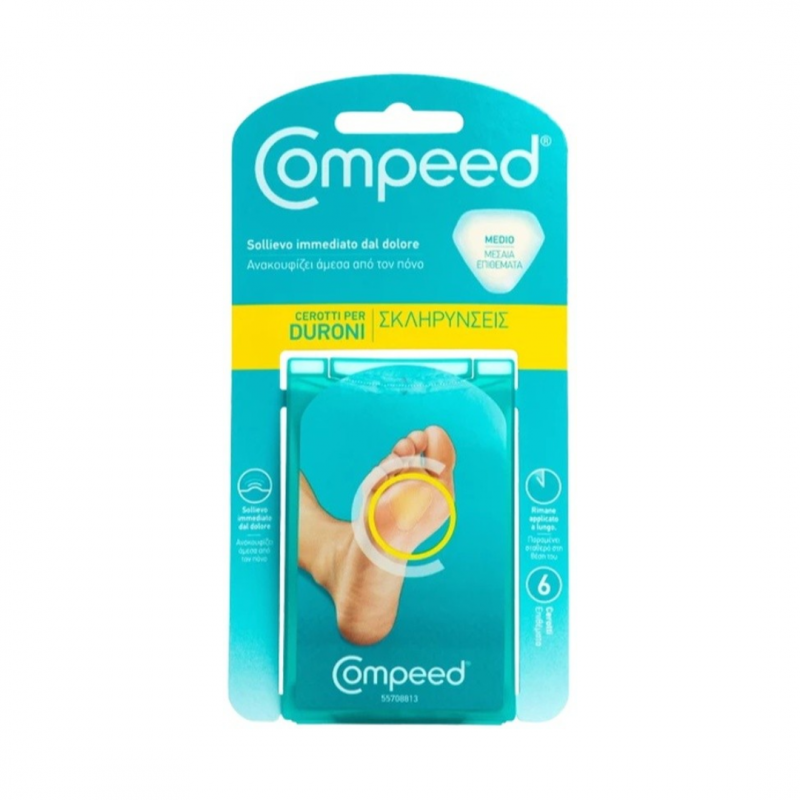 Perrigo Italia - Compeed Cerotti Per Duroni Plantari Taglia Media - 6 Pezzi