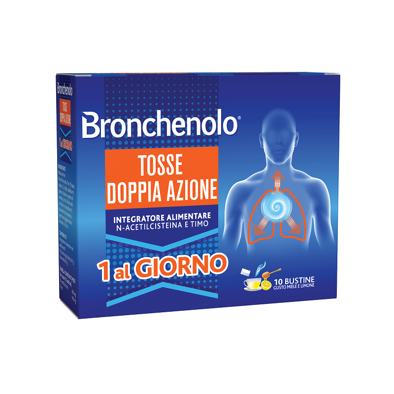 Perrigo Italia - Bronchenolo Tosse Doppia Azione - 10 Bustine