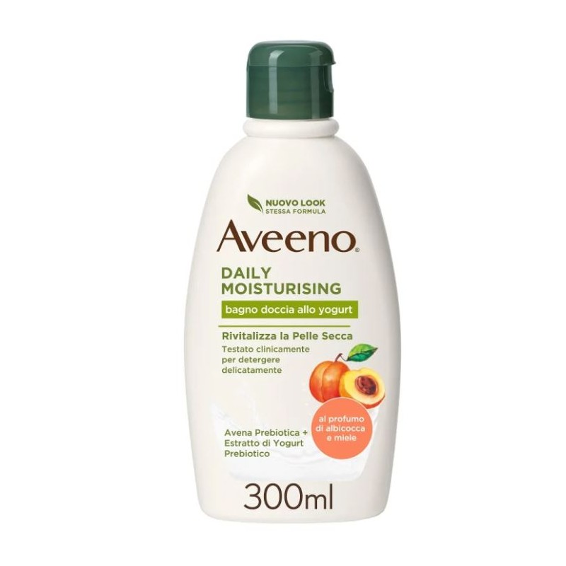 Johnson & Johnson - Johnson & Johnson Aveeno Bagno Doccia Yogurt Albicocca & Miele 300 Ml