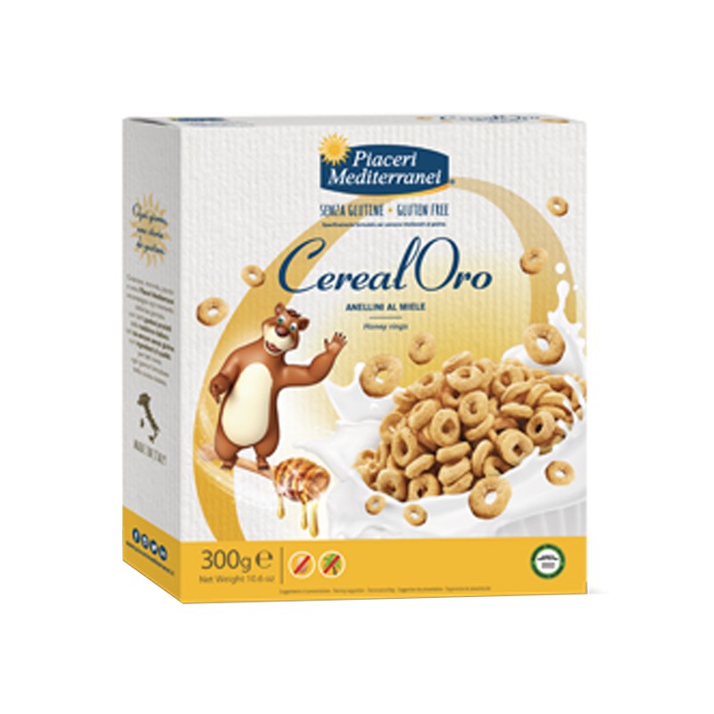 Eurospital - Eurospital Piaceri Mediterranei Cerealoro Anellini Miele 300 G