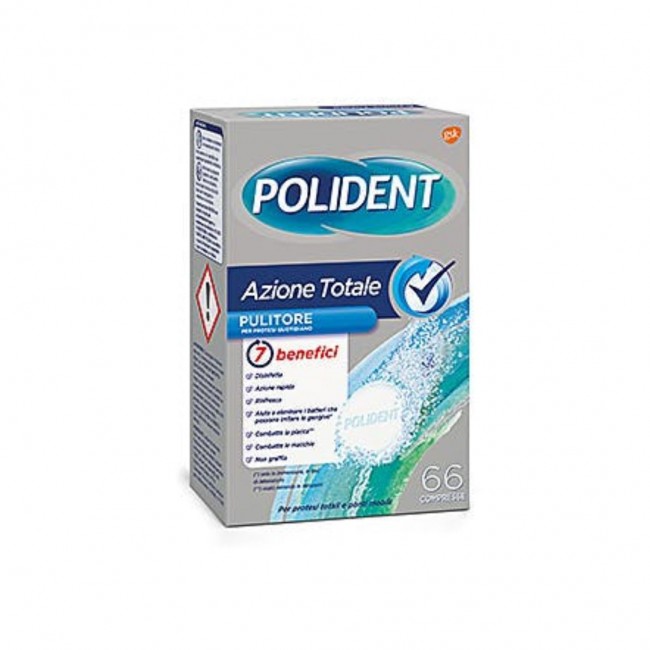 Polident - Polident Azione Totale Pulitore Per Protesi Quotidiano - 66 Compresse