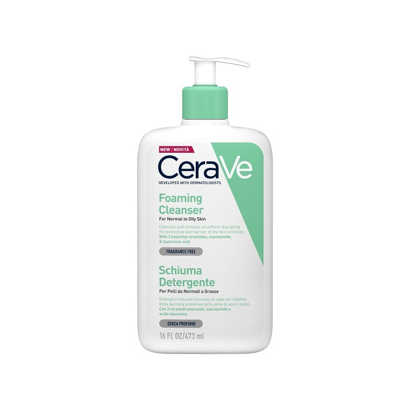 Cerave - Cerave Schiuma Detergente Viso E Corpo Pelle Grassa 473 Ml