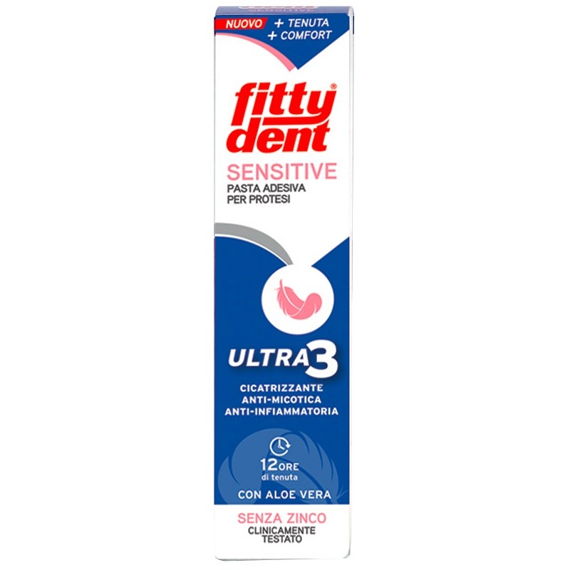 Fittydent - Ideco Fittydent Sensitive Pasta Adesiva Con Aloe Vera 40 G