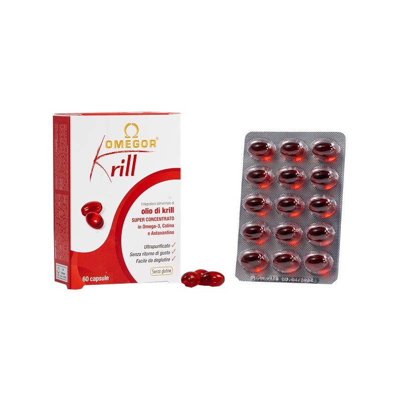 Omegor - U. G. A. Nutraceuticals Omegor Krill 60 Capsule Molli