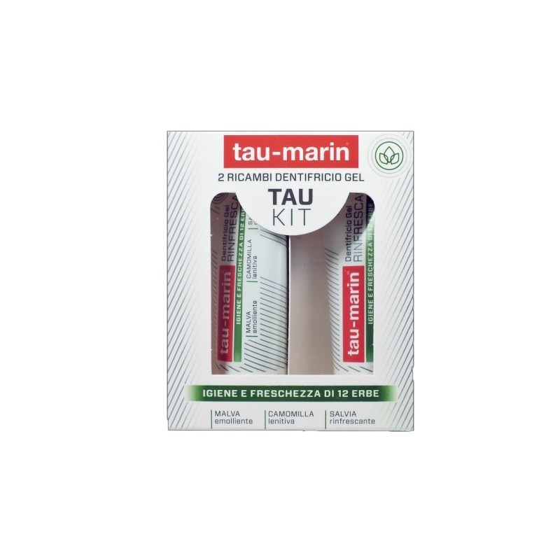 Tau-marin - Alfasigma Tau Marin Dentifricio Rinfrescante Ricarica Tau Kit 2x20ml