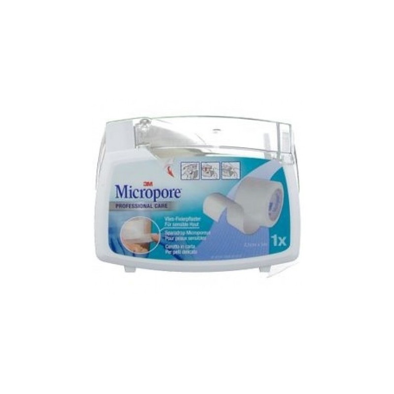 3m - 3m Italia Cerotto In Rocchetto Micropore Silicone Ipoallergenico 2,5 X 500 Cm