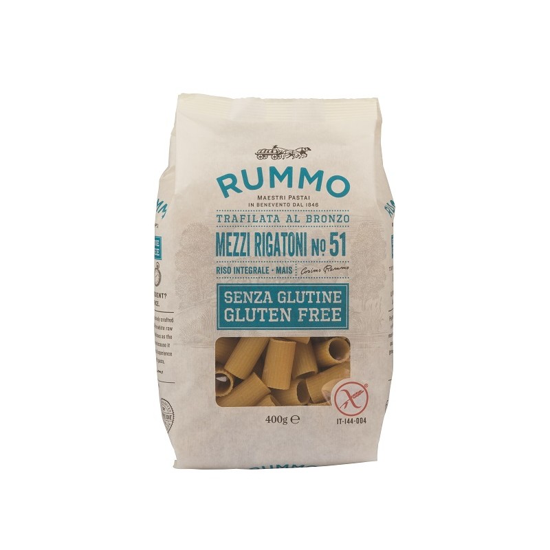 Rummo - Rummo Mezzi Rigatoni N51 Di Riso Integrale E Mais 400 G