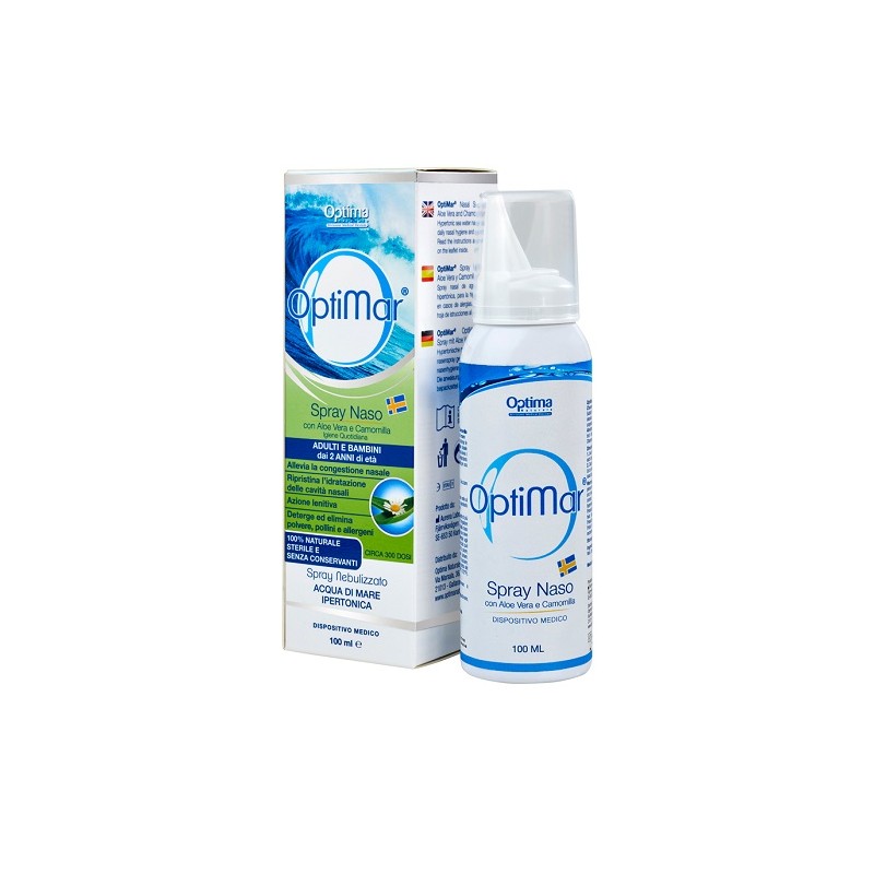 Optima Naturals - Optima Naturals Optimar Spray Naso Aloe Camomilla 100 Ml