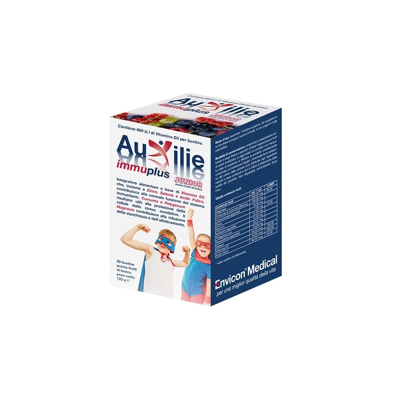 Envicon Medical - Envicon Medical Auxilie Immuplus Junior Solubile 30 Stick Pack