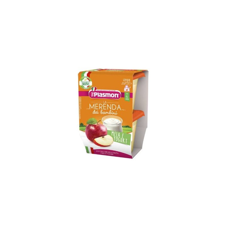 Plasmon - Plasmon La Merenda Dei Bambini Sapori Di Natura Mela Yogurt Asettico 2 X 120 G