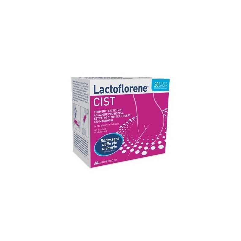 Montefarmaco Otc - Lactoflorene Cist Integratore Per La Cistite - 20 Bustine