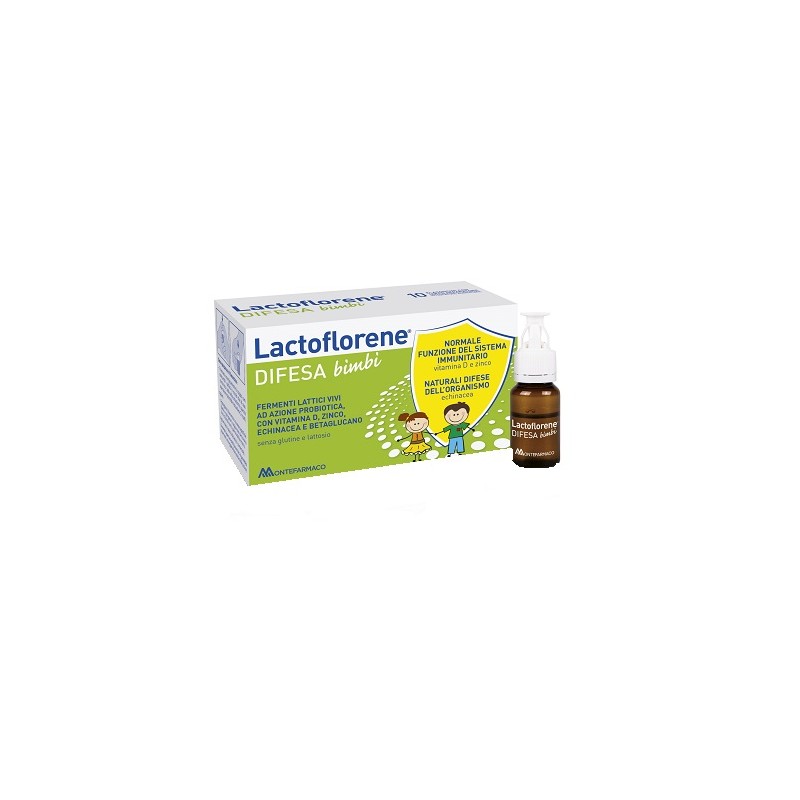 Montefarmaco Otc - Lactoflorene Difesa Bambini - 10 Flaconcini