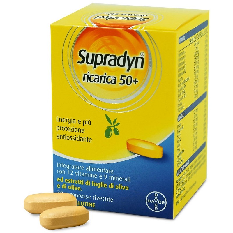 Bayer - Bayer Supradyn Ricarica 50+ Rivitalizzante - 30 Compresse Rivestite