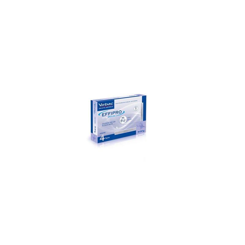 Virbac - Effipro Spot-on 4 Pipette 10-20 Kg Per Cani