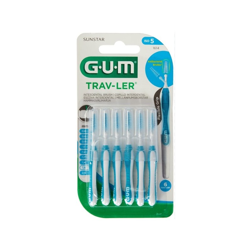 Gum - Sunstar Italiana Gum Trav-ler 1,6 Scovolino Promo 4 + 2 Pezzi
