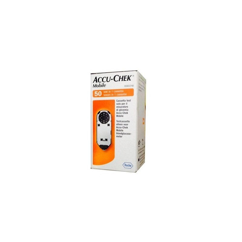 Accu-chek - Roche Diabetes Care Italy Strisce Misurazione Glicemia Accu-chek Mobile 50 Test Mic 2
