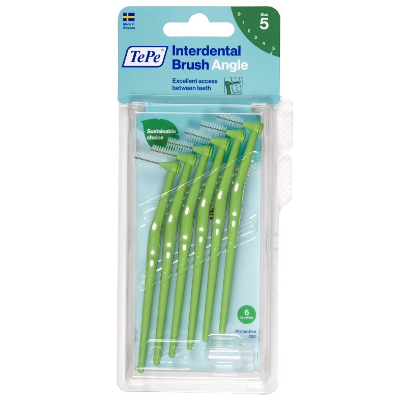 Tepe - Tepe Prodotti Ig. Orale Tepe Angle Scovolino Verde 0,8mm 6 Pezzi