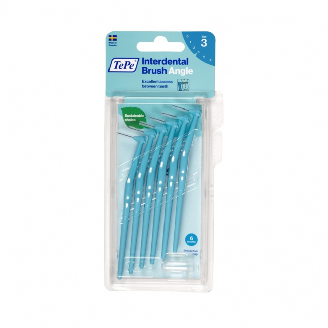 Tepe - Tepe Angle Scovolini Angolari Blu 0,60mm - 6 Pezzi