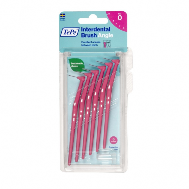 Tepe - Tepe Angle Scovolini Angolari Rosa 0,40mm - 6 Pezzi