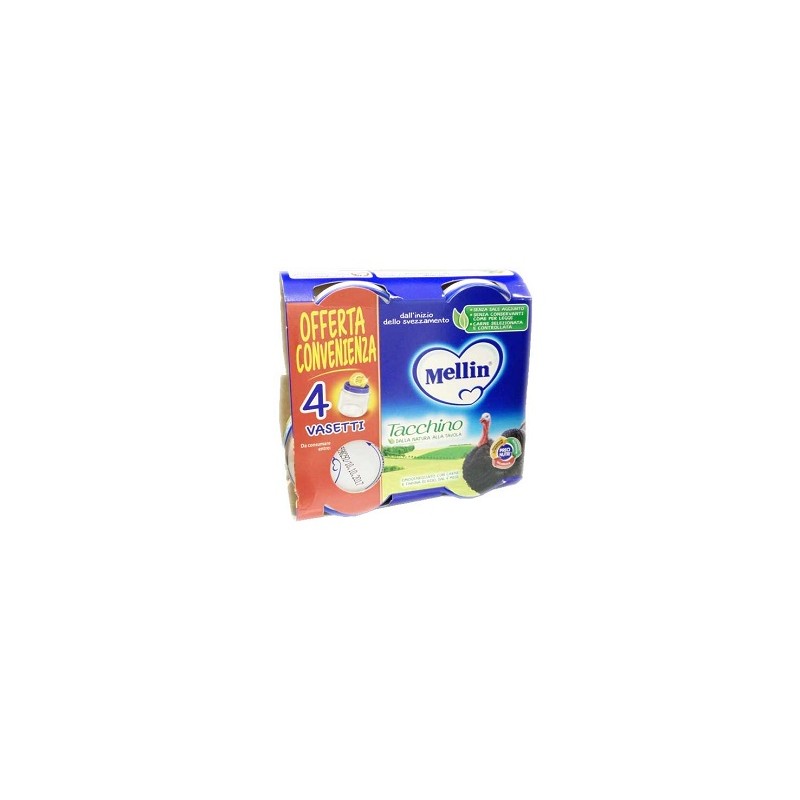 Mellin - Danone Nutricia Soc. Ben. Mellin Omogeneizzato Tacchino 4x80 G