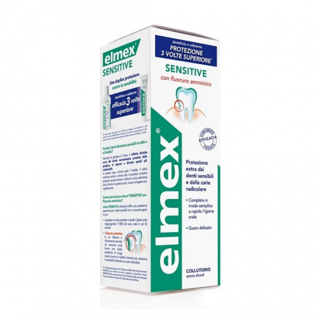 Giuliani - Elmex Sensitive Collutorio Con Floruro Amminico - 400ml