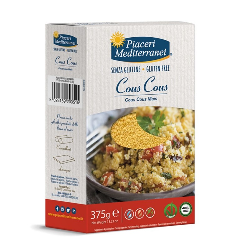 Piaceri Mediterranei - Eurospital Piaceri Mediterranei Cous Cous Di Mais 375 G