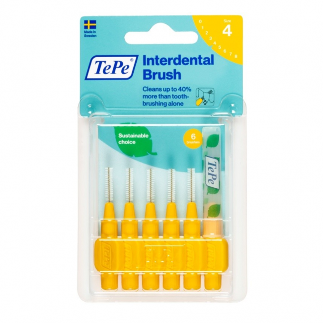 Tepe - Tepe Scovolini Interdentali Gialli 0,70mm - 6 Pezzi