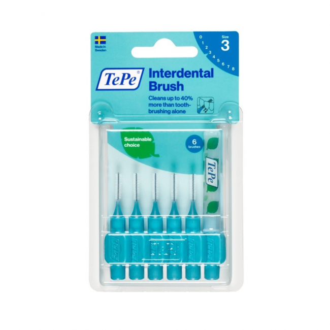 Tepe - Tepe Scovolini Interdentali Blu 0,60mm - 6 Pezzi