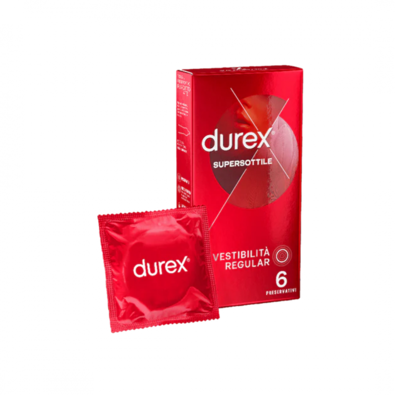 Reckitt Benckiser - Durex Supersottile Vestibilità Regular - 6 Pezzi