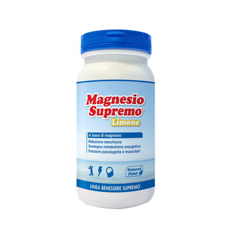 Recordati - Natural Point Magnesio Supremo In Polvere - 150g Gusto Limone