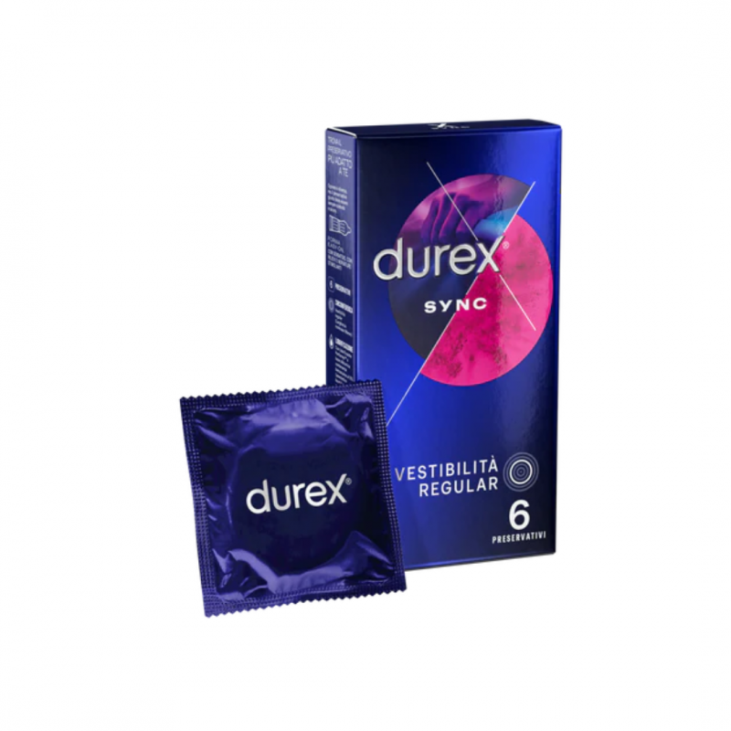 Reckitt Benckiser - Durex Sync Vestibilità Regular - 6 Pezzi