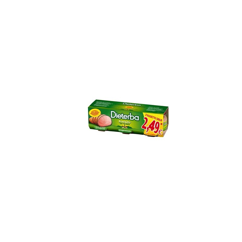 Dieterba - Dieterba Omogeneizzato Prosciutto 3 Pezzi 80 G