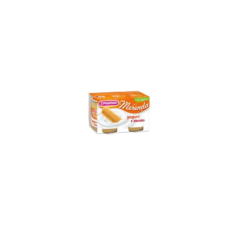 Plasmon - Plasmon Omogeneizzato Yogurt Biscotto 120 G X 2 Pezzi