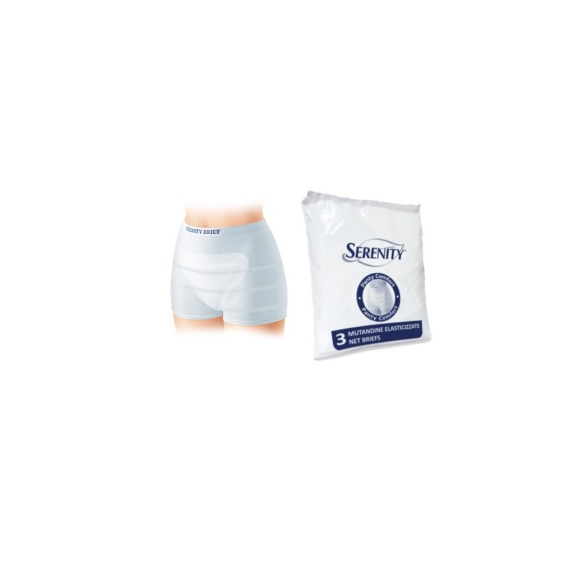 Serenity - Mutandina A Rete Per Incontinenza Serenity Panty Comfort S 3 Pezzi