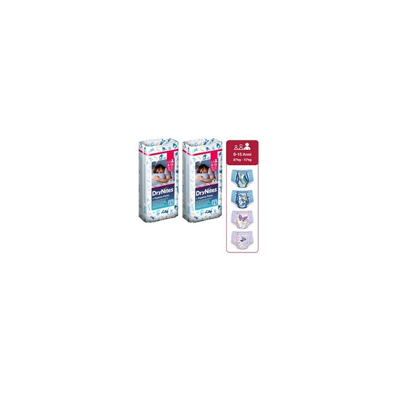 Perfetti Van Melle - Perfetti Van Melle Italia Pannolino Huggies Drynites 8/15 Anni Girl L 27/57kg 9 Pezzi