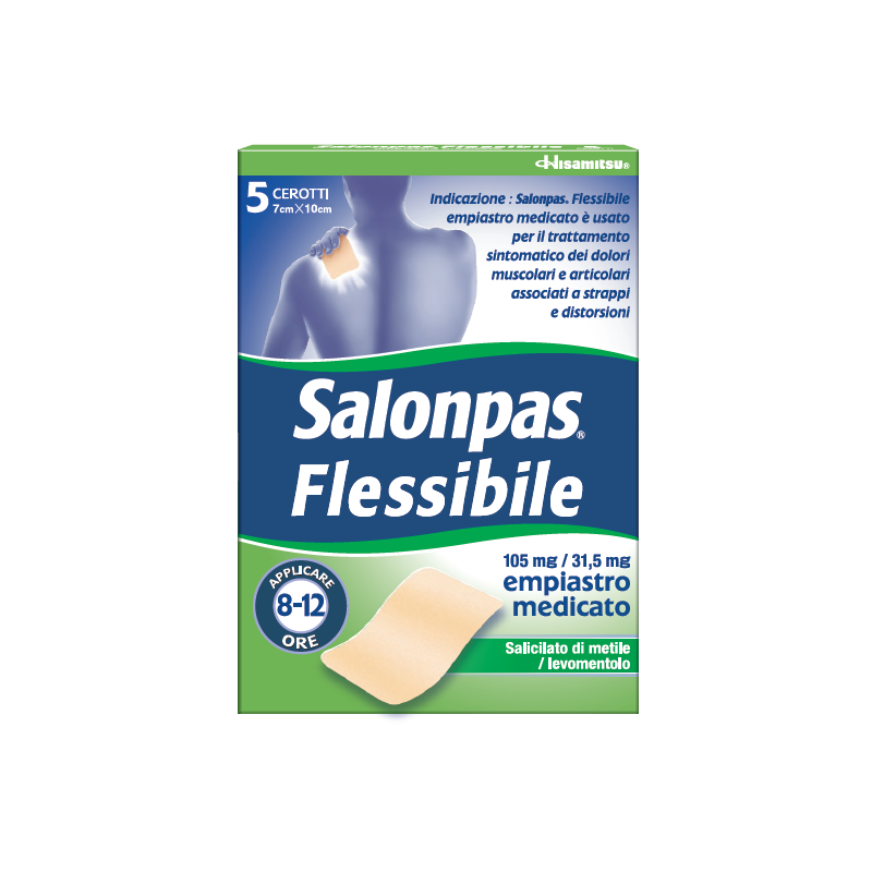 Avantgarde - Hisamitsu Italia Salonpas Flessibile 105 Mg / 31,5 Mg, Empiastro Medicato Salicilato Di Metile/levomentolo