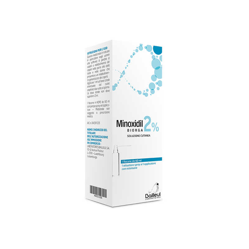 Laboratoires Bailleul S. A. - Minoxidil Biorga 2%, Soluzione Cutaneaminoxidil 60 Ml