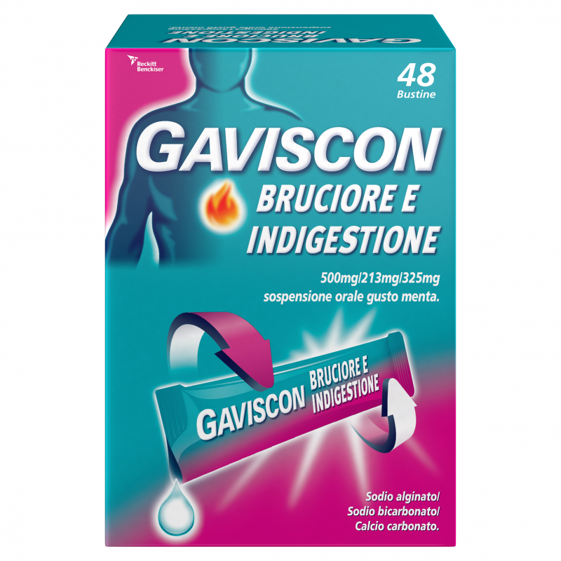 Reckitt Benckiser - Reckitt Benckiser H. Gaviscon Bruciore E Indigestione 500 Mg/213 Mg/325 Mg Sospensione Orale Gusto Menta