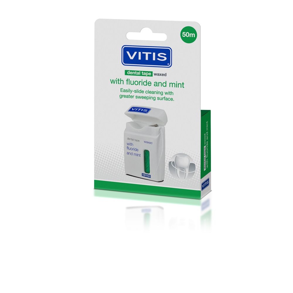 Vitis® Dental Tape Con Cera Fluoro e Menta 1 pz Filo interdentale