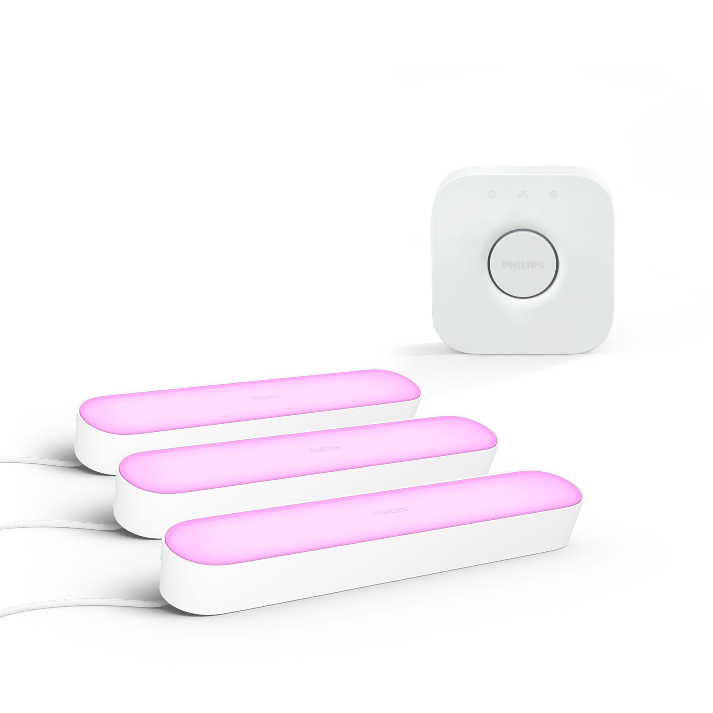 Philips Pacchetto: Hue Bridge + 3x barre luminose Play