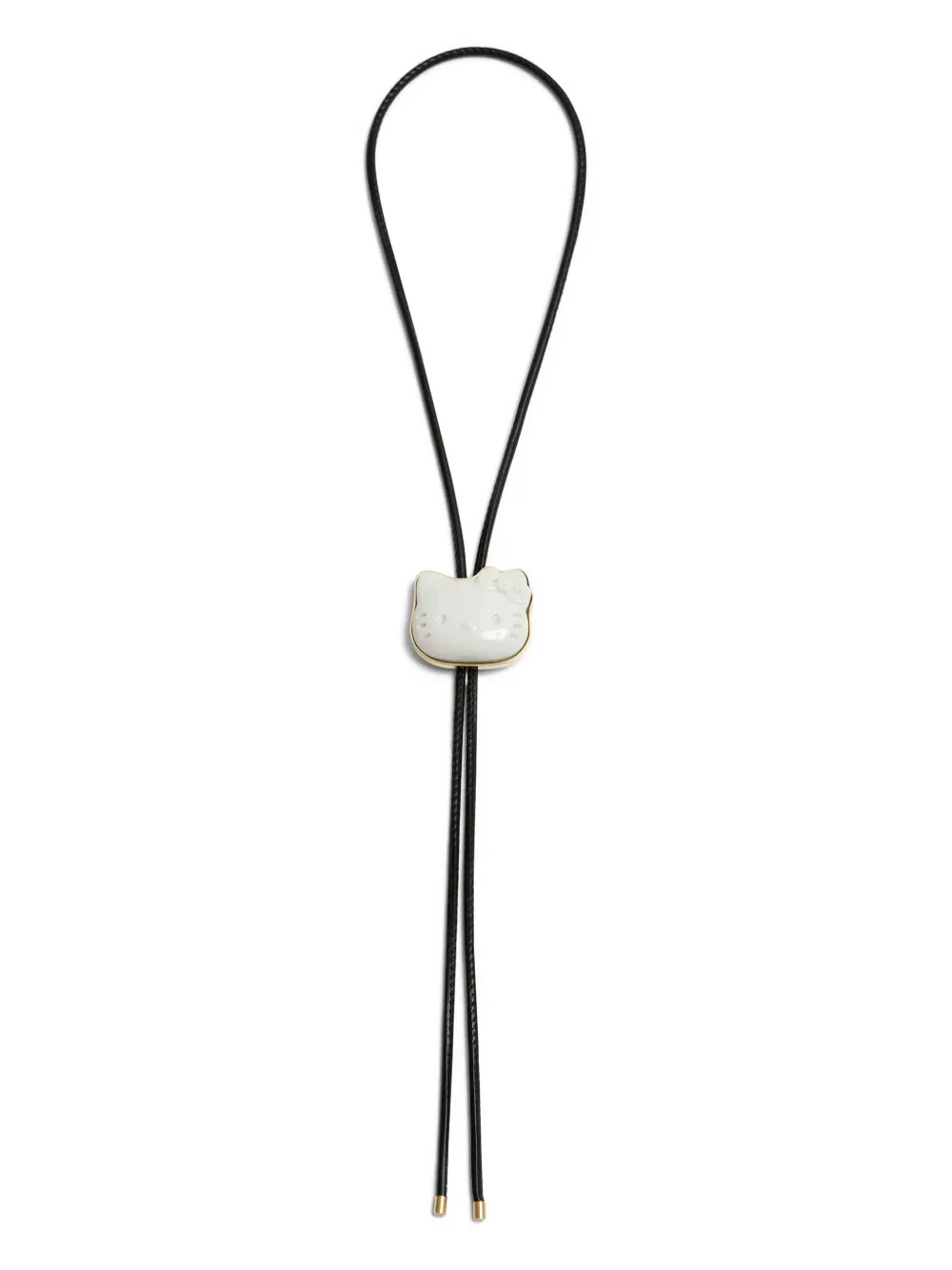 Andres Gallardo Hello Kitty leather necklace - Oro