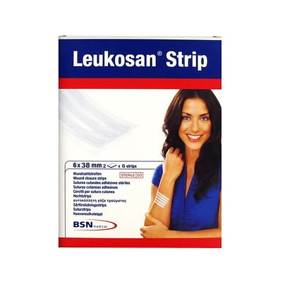Cerotto Leukosan Strip 6x38mm 2 Buste X 6 Cerotti Articolo 726280000600