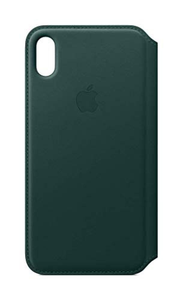 (TG. One size) Apple Custodia folio in pelle (per iPhone XS Max) - Verde peresta