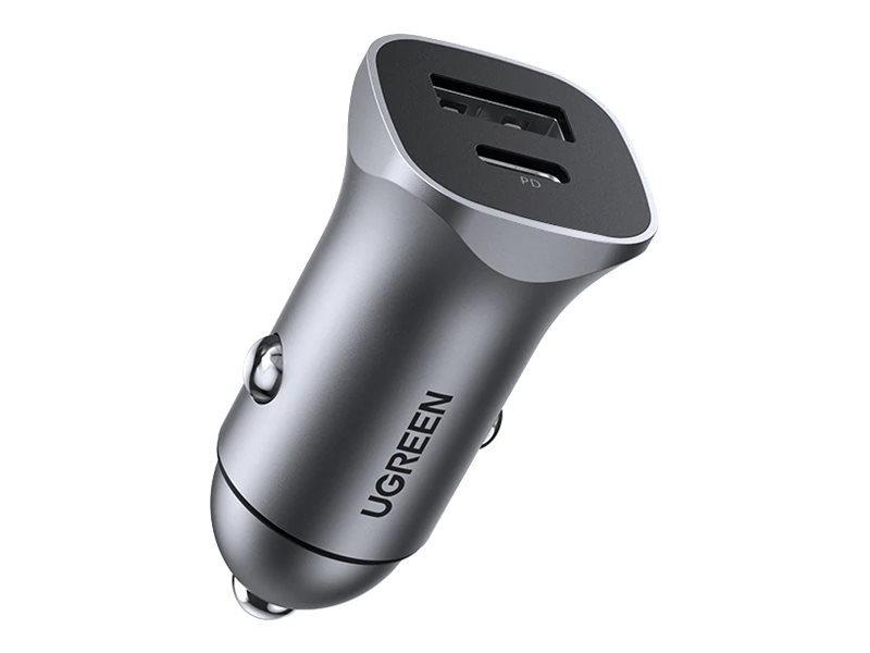 Ugreen 30780 Auto Accendisigari 12 V Nero Super Fast PD Car Charger 18W max QC