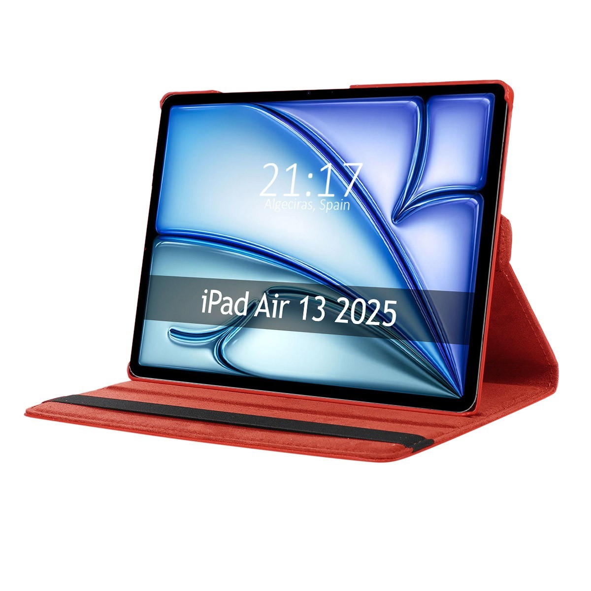 Cover Girevole 360 per Apple IPAD Air 2025 13 (M3) Colore Rossa