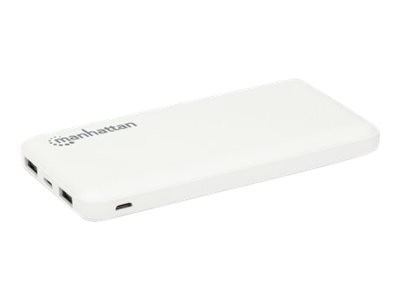 Manhattan 406277 10000 mAh Polimeri di litio (LiPo) Bianco Power Bank 10000 mAh