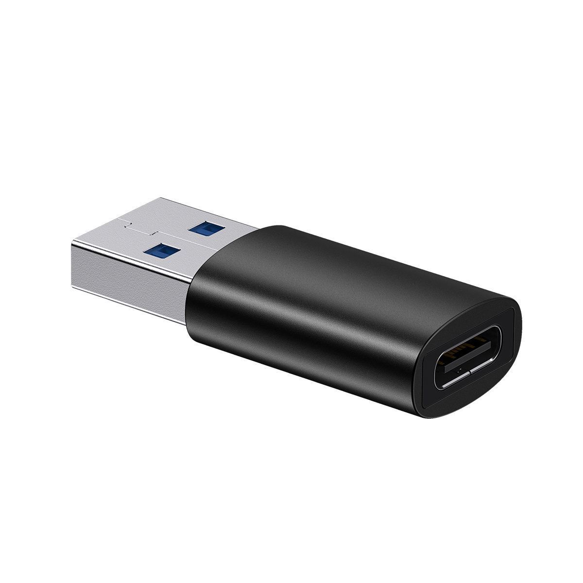 Adattatore USB-A 3.1 Maschio A Type-C Femmina Nero, Baseus, Mini OTG