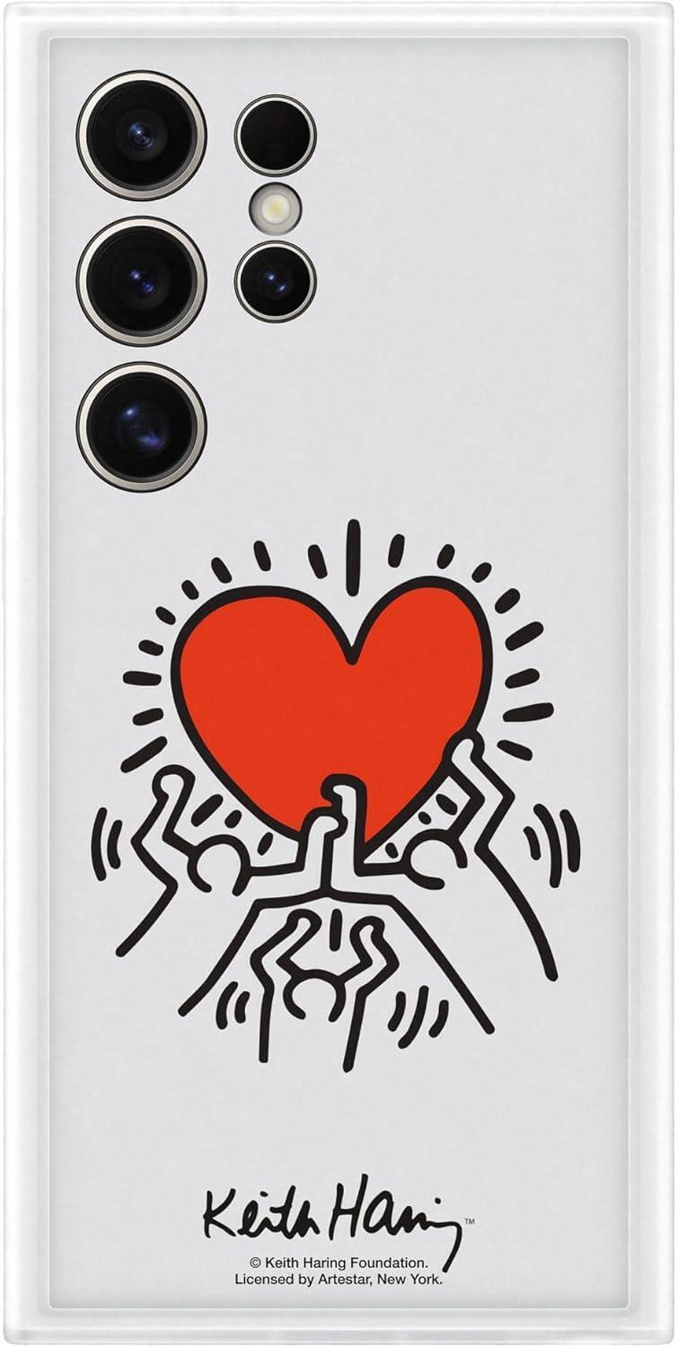 Custodia Flipsuit Ufficiale Samsung Galaxy S24 Ultra - Keith Haring - Bianca