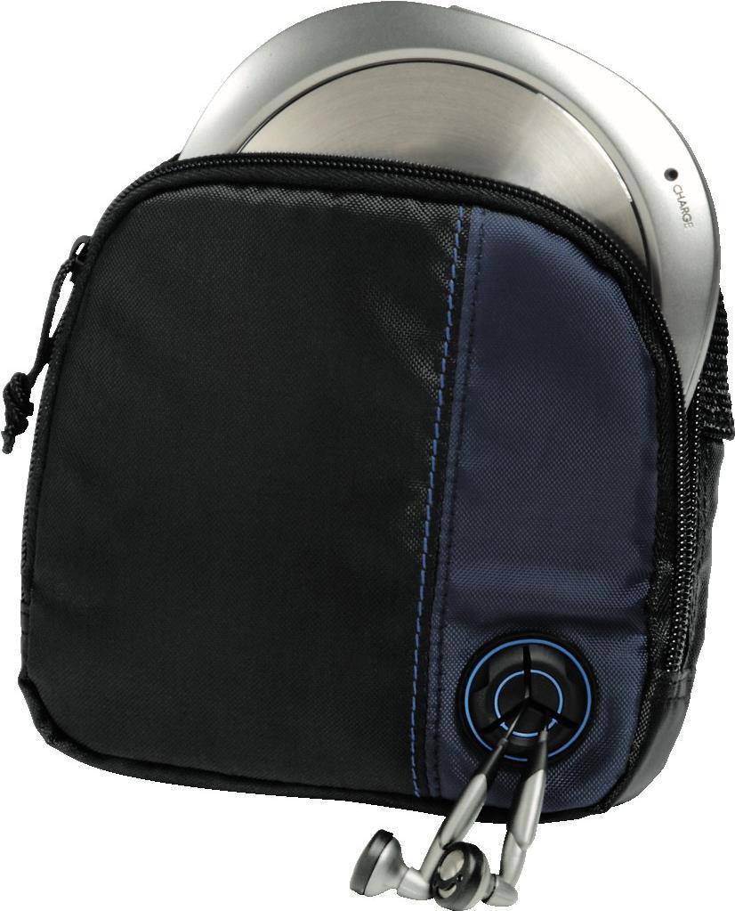 Hama CD Player Bag for Player and 3 CDs black/blue Nero (Hama Tattoo - Tragetasc
