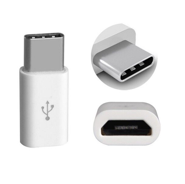 2 X Usb C per Micro USB - bianco e nero